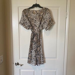 Snake skin print dress